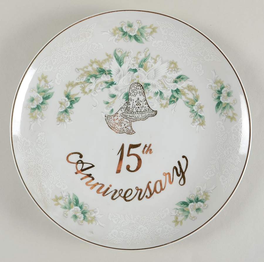Anniversary Dinner Plate by Lefton-1
