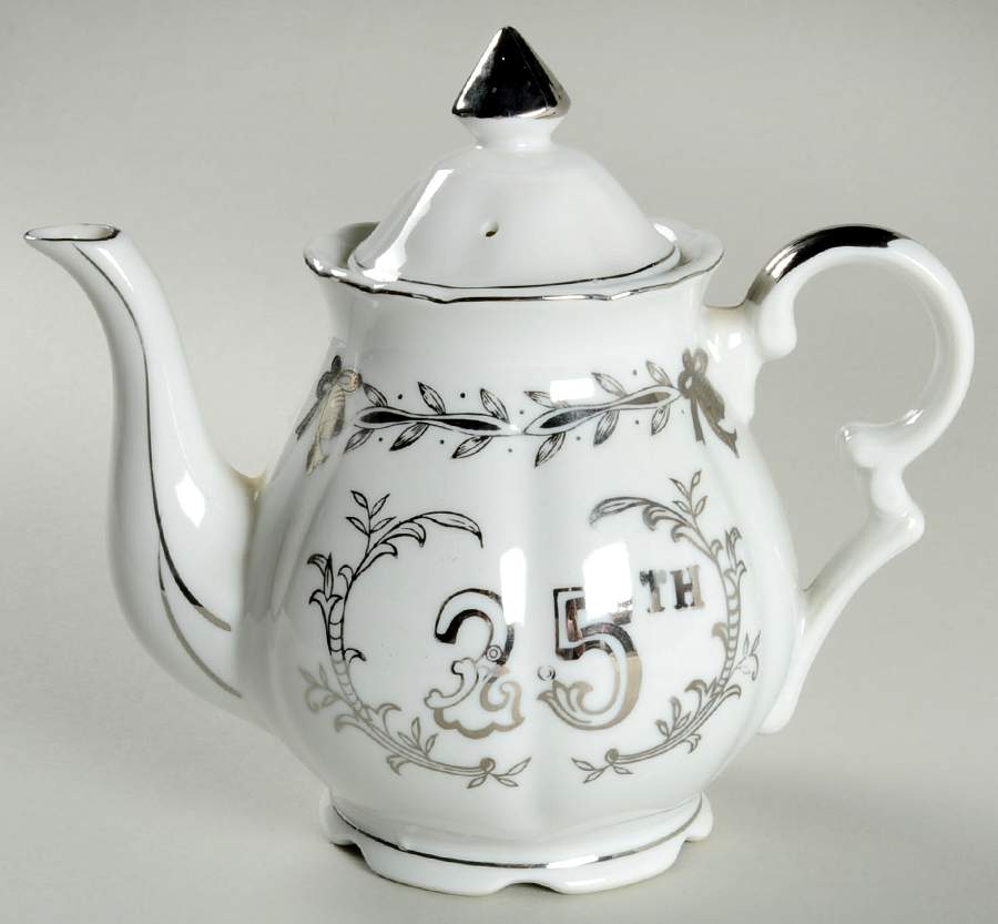 Anniversary Teapot & Lid by Lefton-1