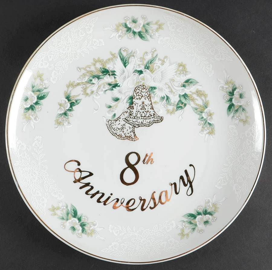 Anniversary Dinner Plate by Lefton-1