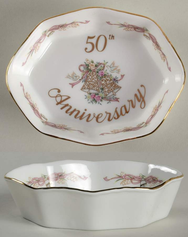 Anniversary Open Candy Dish by Lefton-1