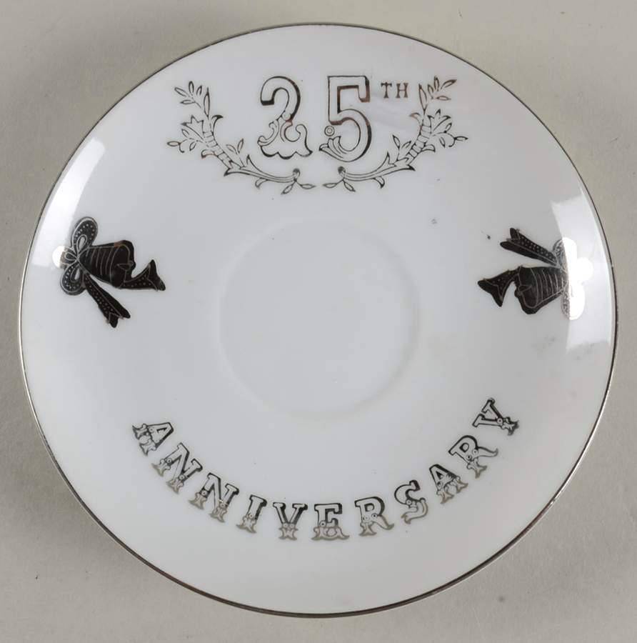 Anniversary Saucer for Footed Cup by Lefton-1