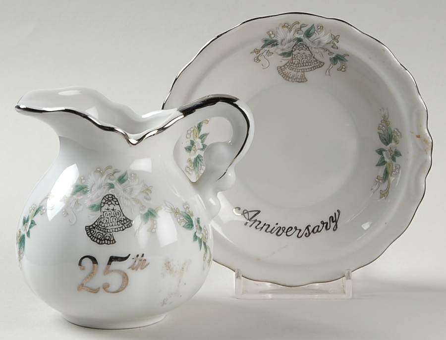 Anniversary Miniature Pitcher & Bowl Set by Lefton-1