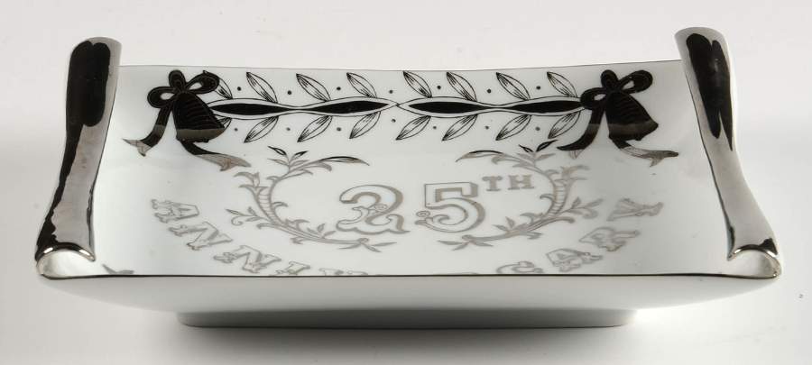 Anniversary Rectangular Wall Plate by Lefton-1