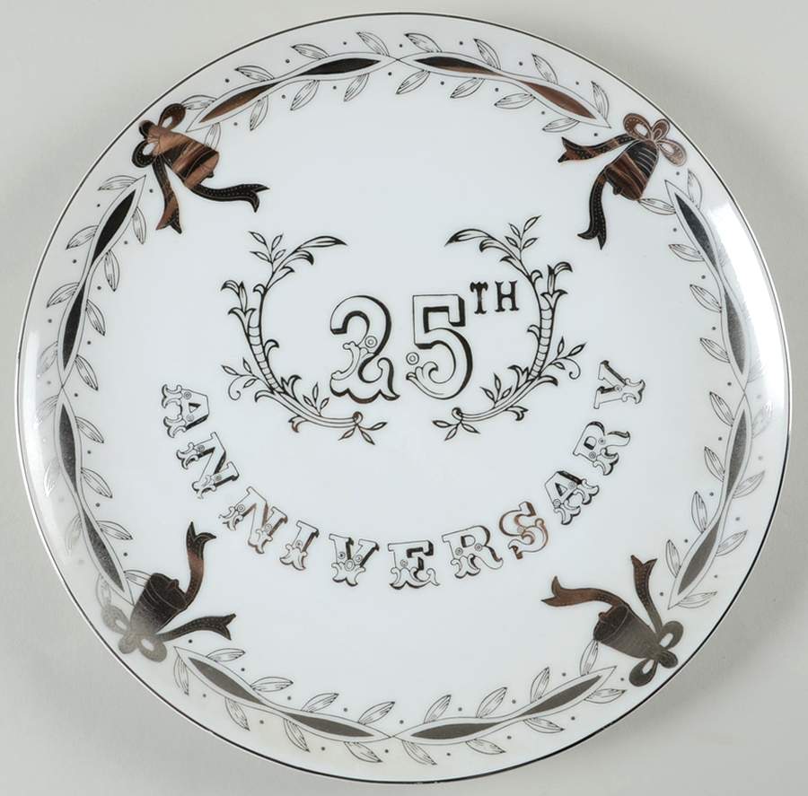 Anniversary Dinner Plate by Lefton-1