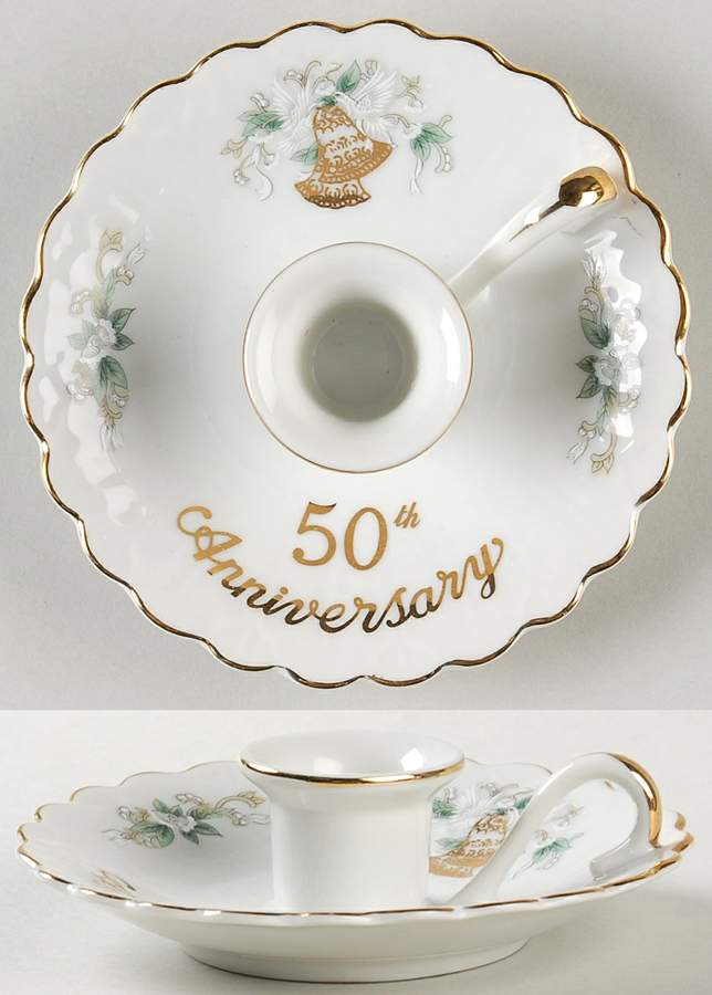 Anniversary Candleholder by Lefton-1