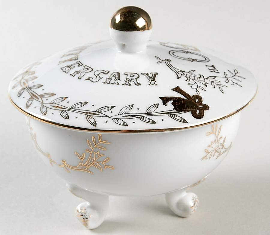 Anniversary Candy Box & Lid by Lefton-1