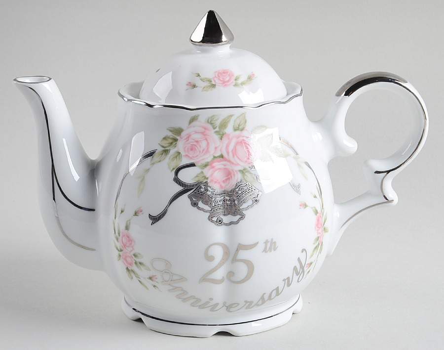 Anniversary Musical Teapot & Lid by Lefton-1