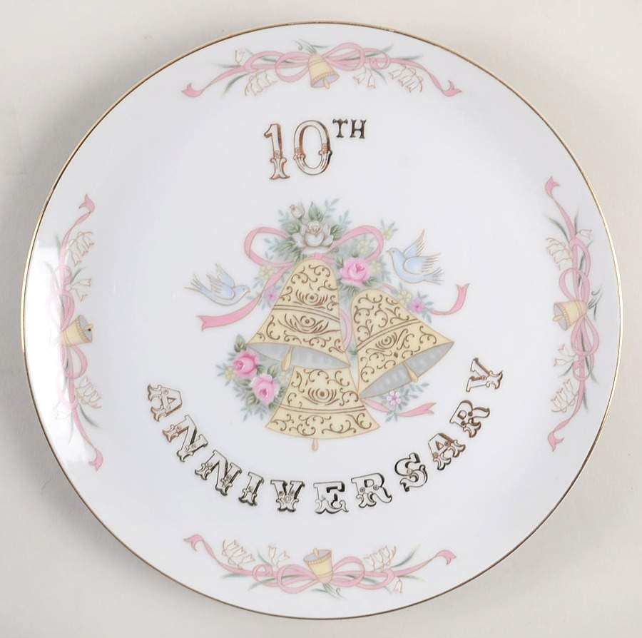 Anniversary Dinner Plate by Lefton-1