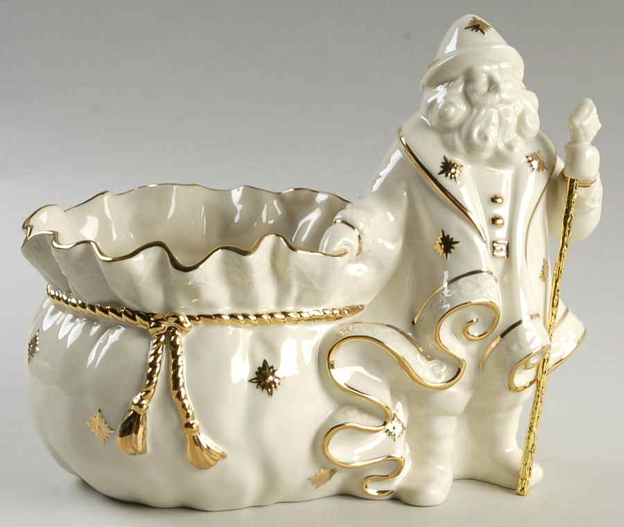 Father Christmas Figural Planter by Lenox-1
