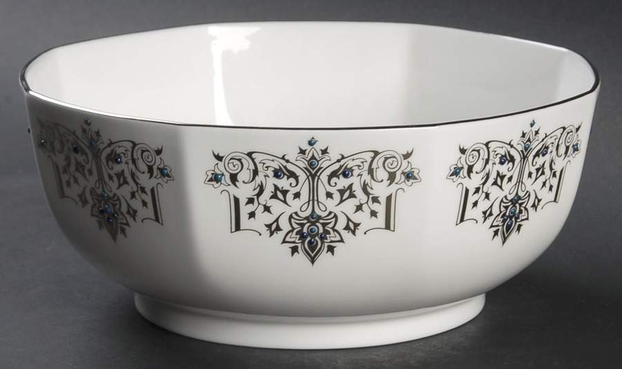 Platinum Tapestry 8" Octagonal Serving Bowl by Lenox-1