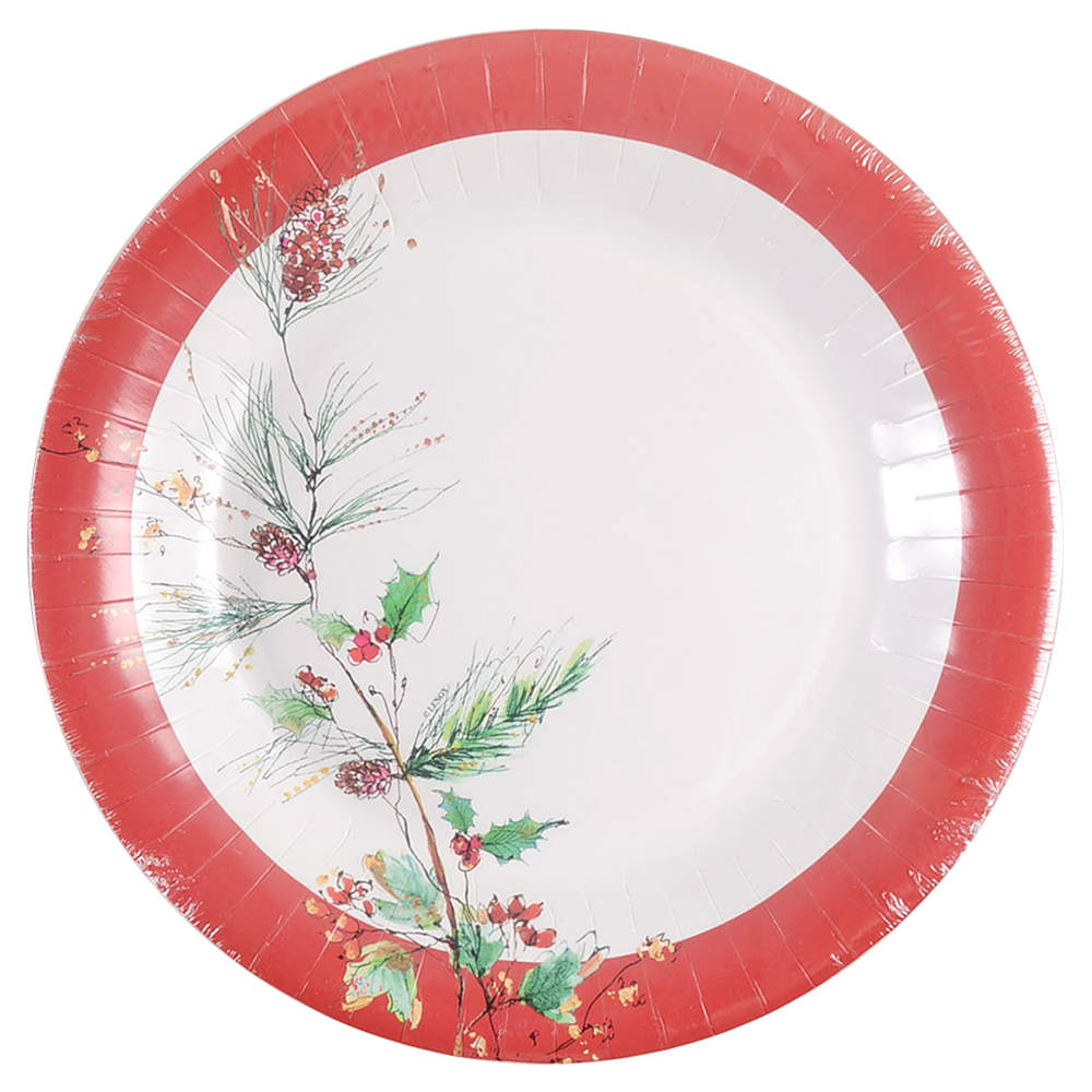 Winter Song Pack of 8 - Paper Dinner Plate by Lenox-1