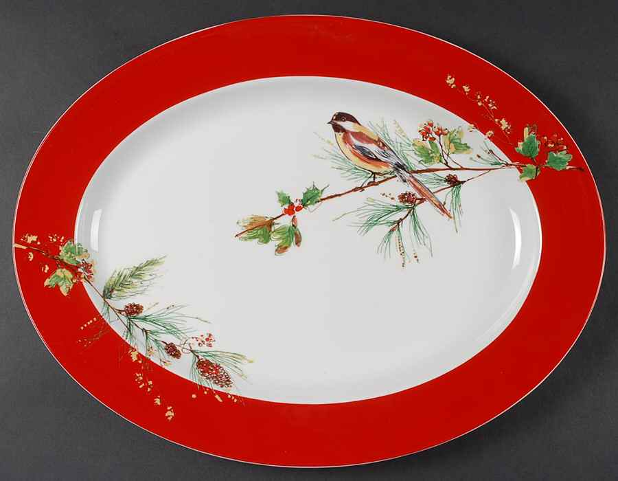 Winter Song 16" Oval Serving Platter by Lenox-1