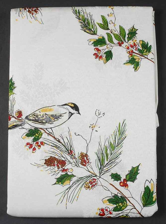 Winter Song 52" X 70" Oblong Tablecloth by Lenox-1