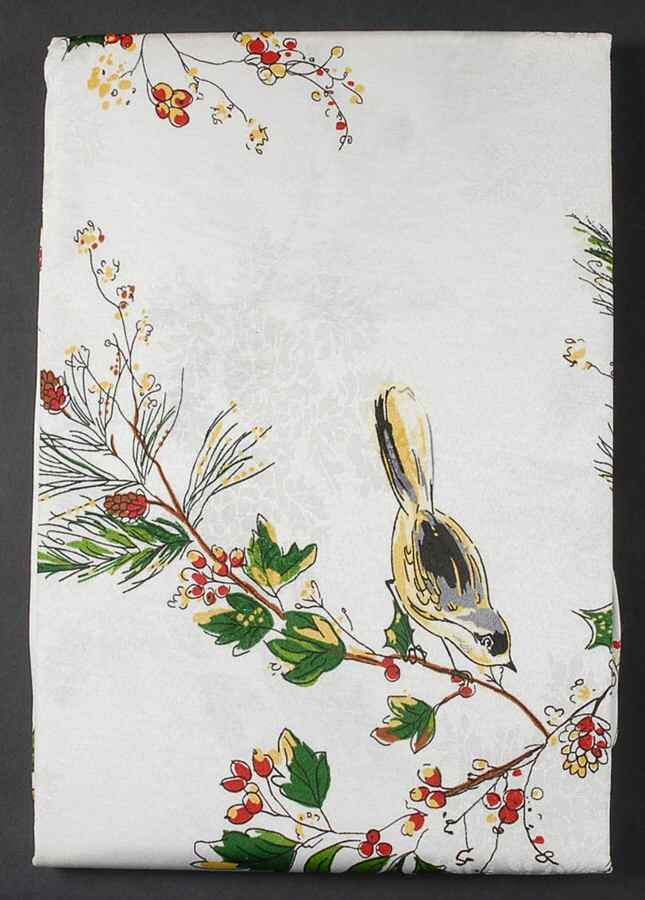 Winter Song 60" X 102" Oblong Tablecloth by Lenox-1