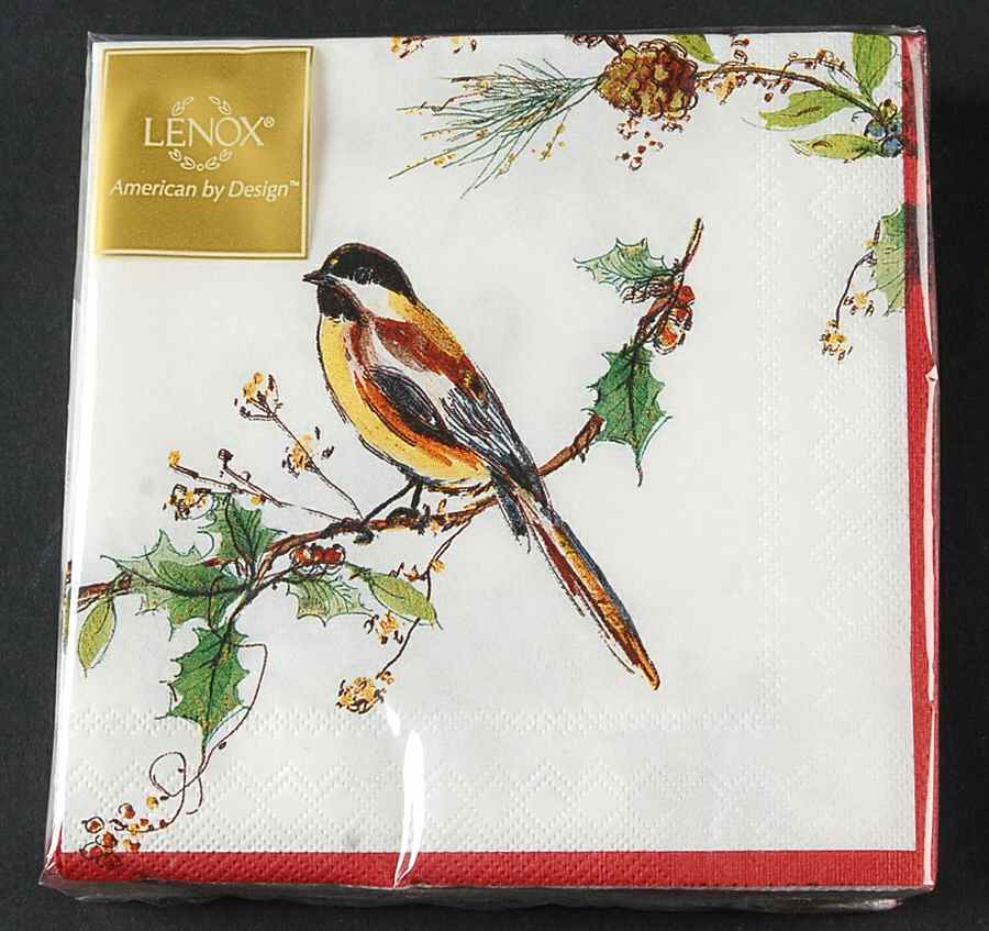 Winter Song Package of Paper Cocktail Napkins by Lenox-1