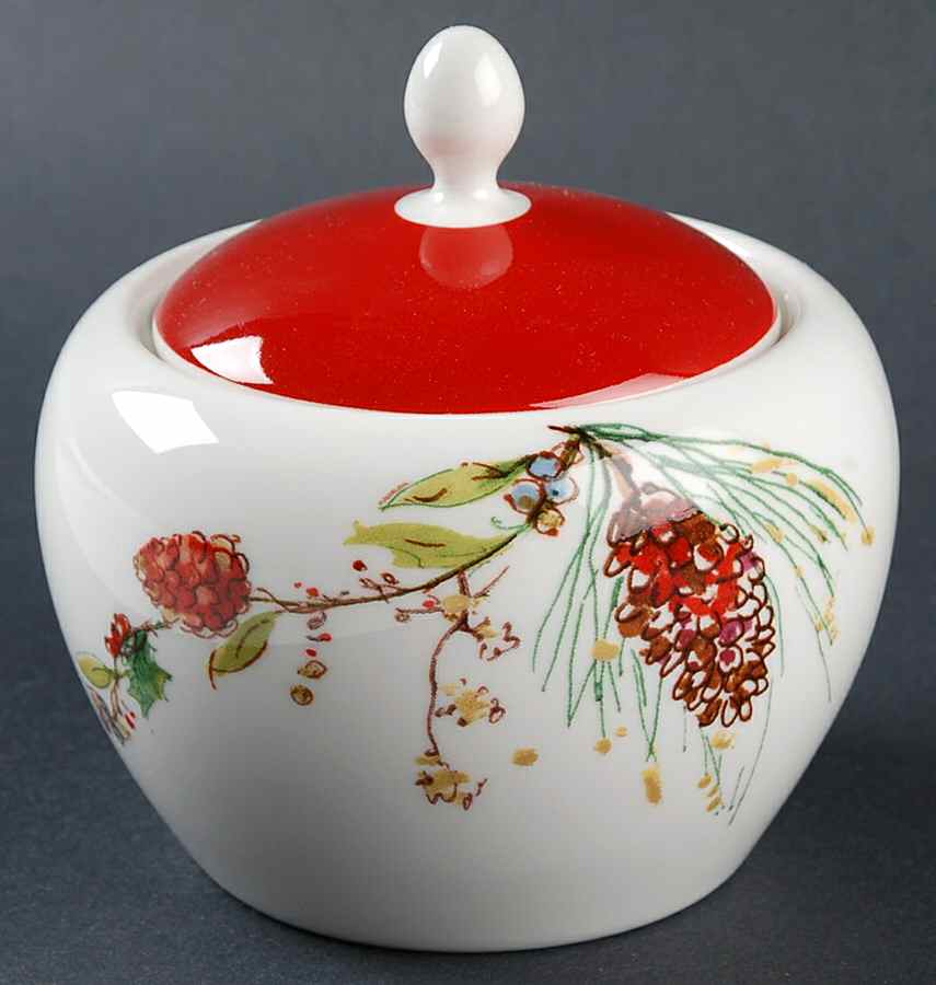 Winter Song Sugar Bowl & Lid by Lenox-1