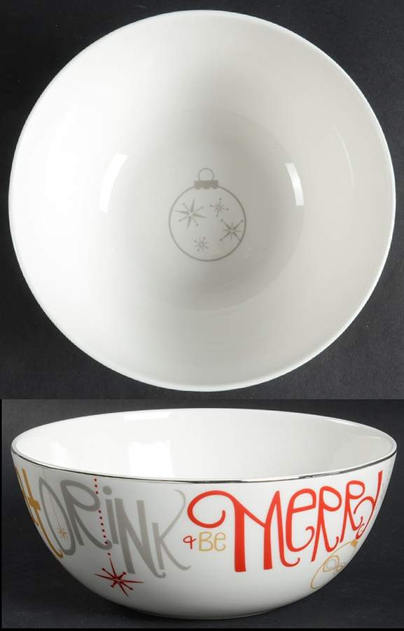 Eat Drink Be Merry Small Serving Bowl by Lenox-1