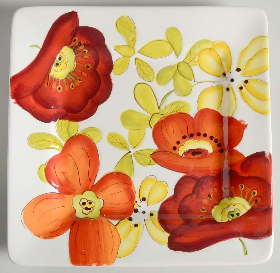 Posy Garden Salad Plate by Laurie Gates-1