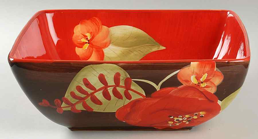 Cassandra 9" Square Serving Bowl by Laurie Gates-1