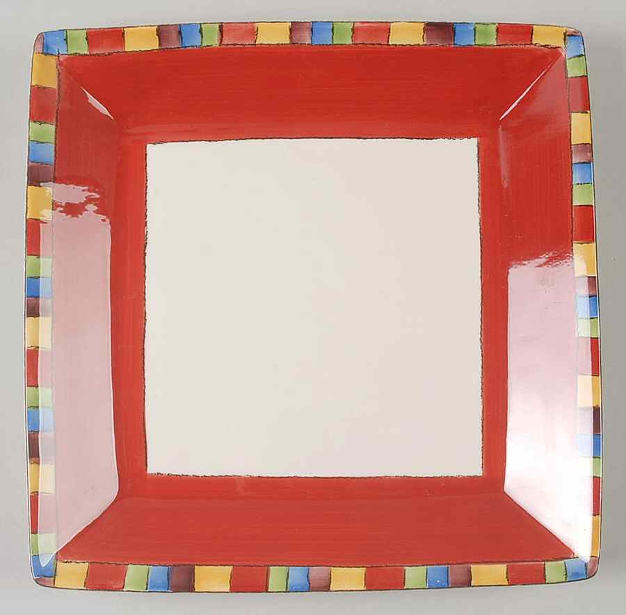 Ibiza Square Dinner Plate by Lorena Garcia-1