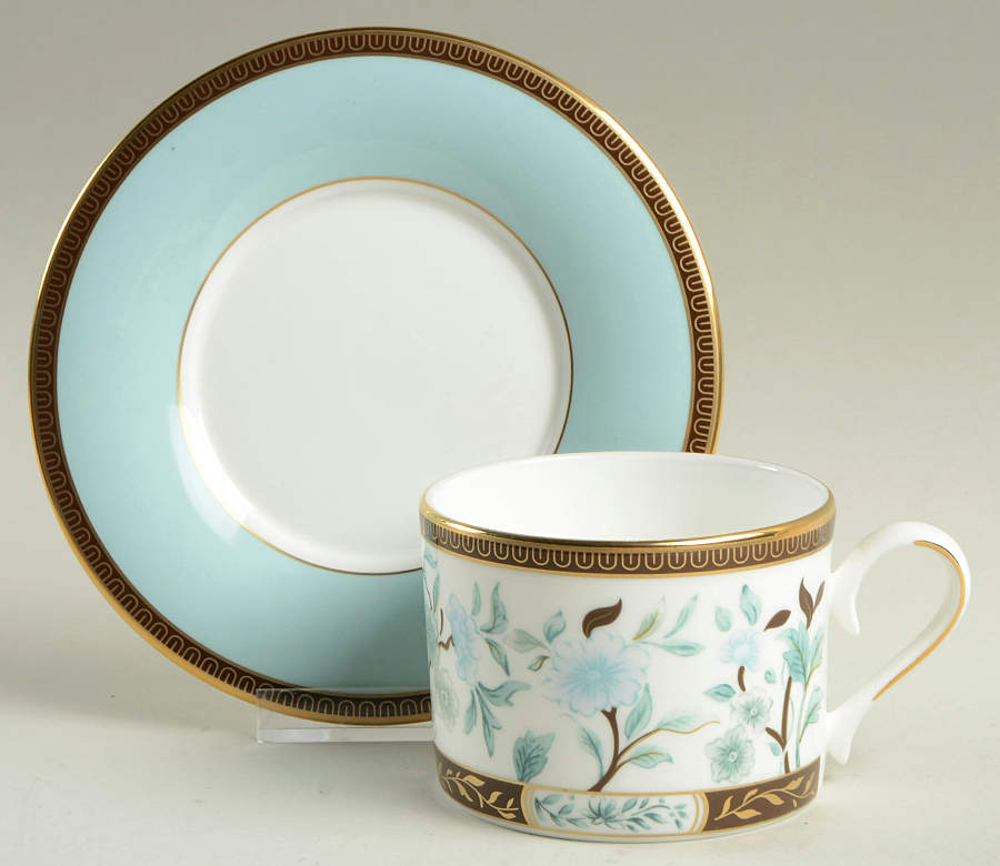 Palatial Garden Flat Cup & Saucer Set by Lenox-1