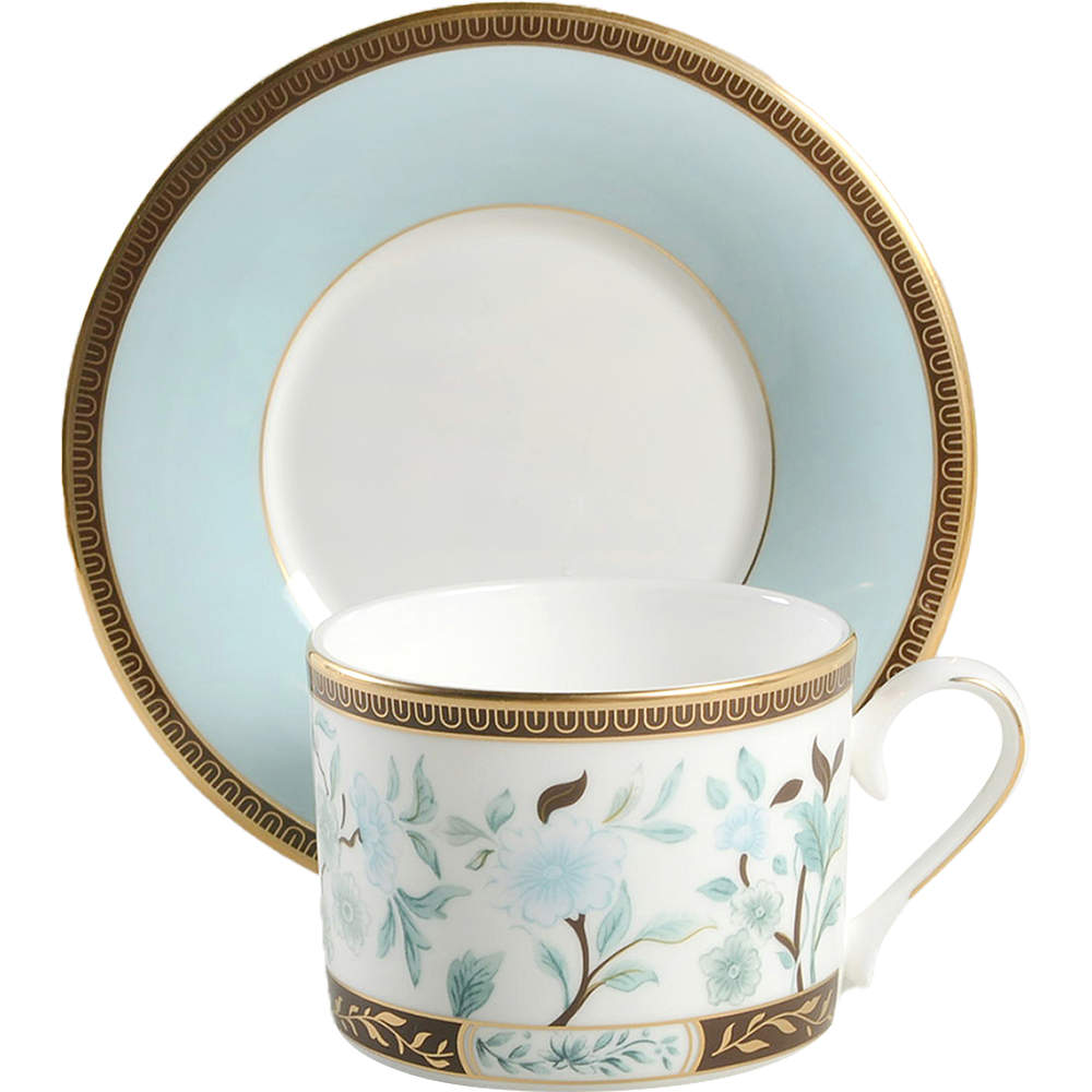 Palatial Garden Flat Cup & Saucer Set by Lenox-1