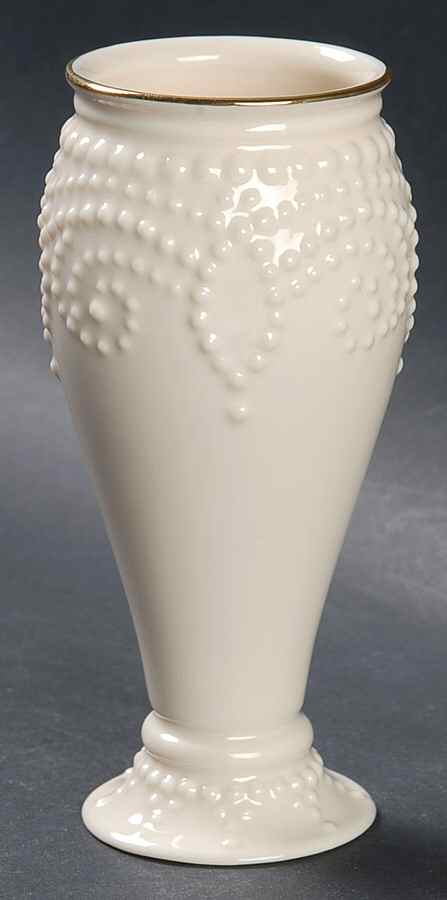 Ivory Beaded 5" Vase by Lenox-1