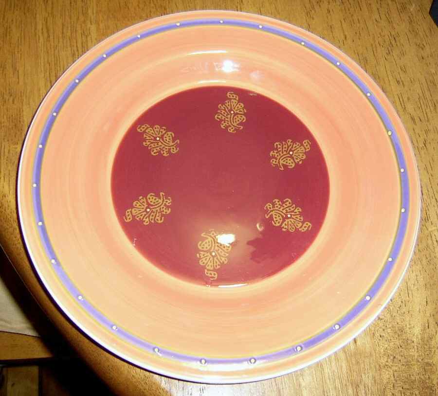 Madras Dinner Plate by Living Art-1
