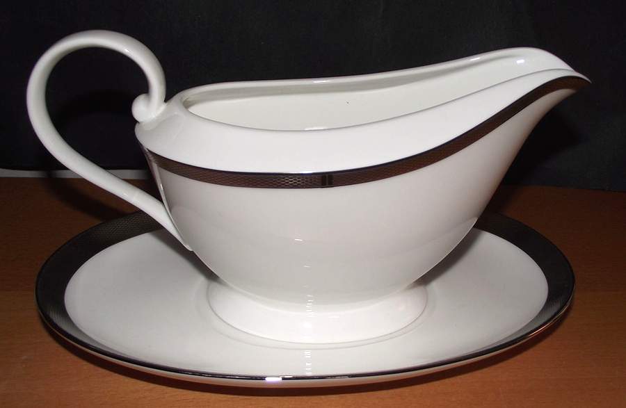 Chain Bracelet Gravy Boat & Underplate by Ralph Lauren China-1