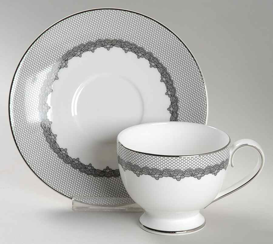 Cocktail Dress Footed Cup & Saucer Set by Ralph Lauren China-1