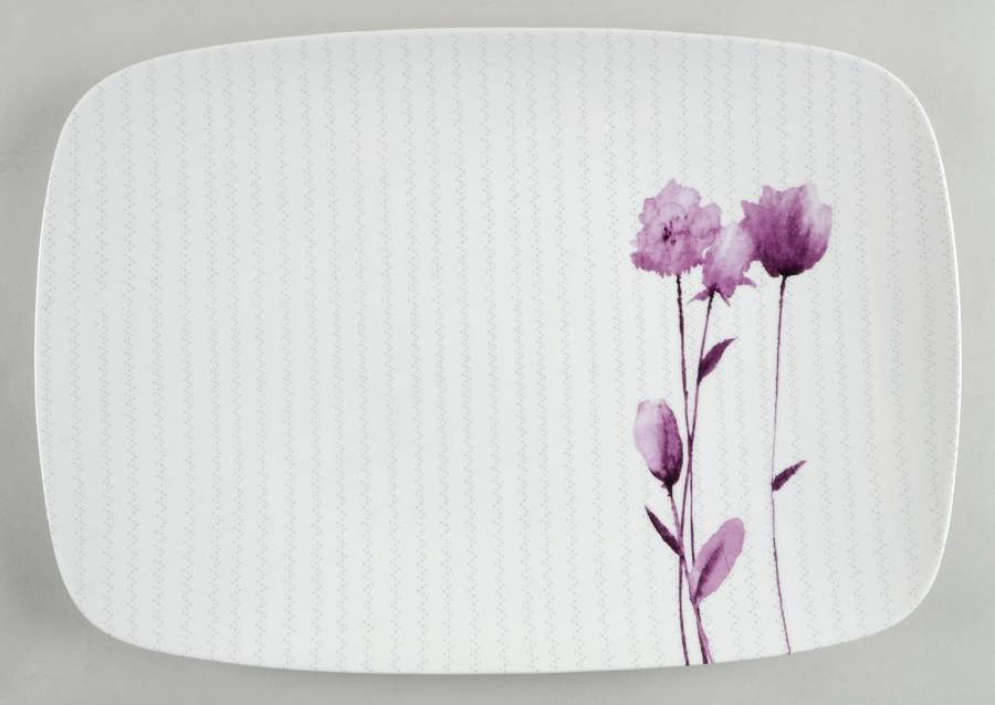 Watercolor Amethyst 16" Rectangular Serving Platter by Lenox-1