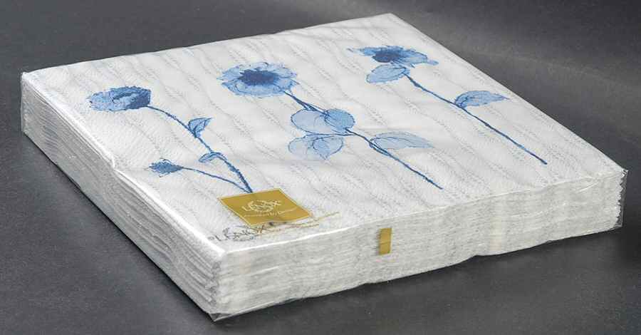 Watercolor Indigo Blue Package of Paper Luncheon Napkins by Lenox-1