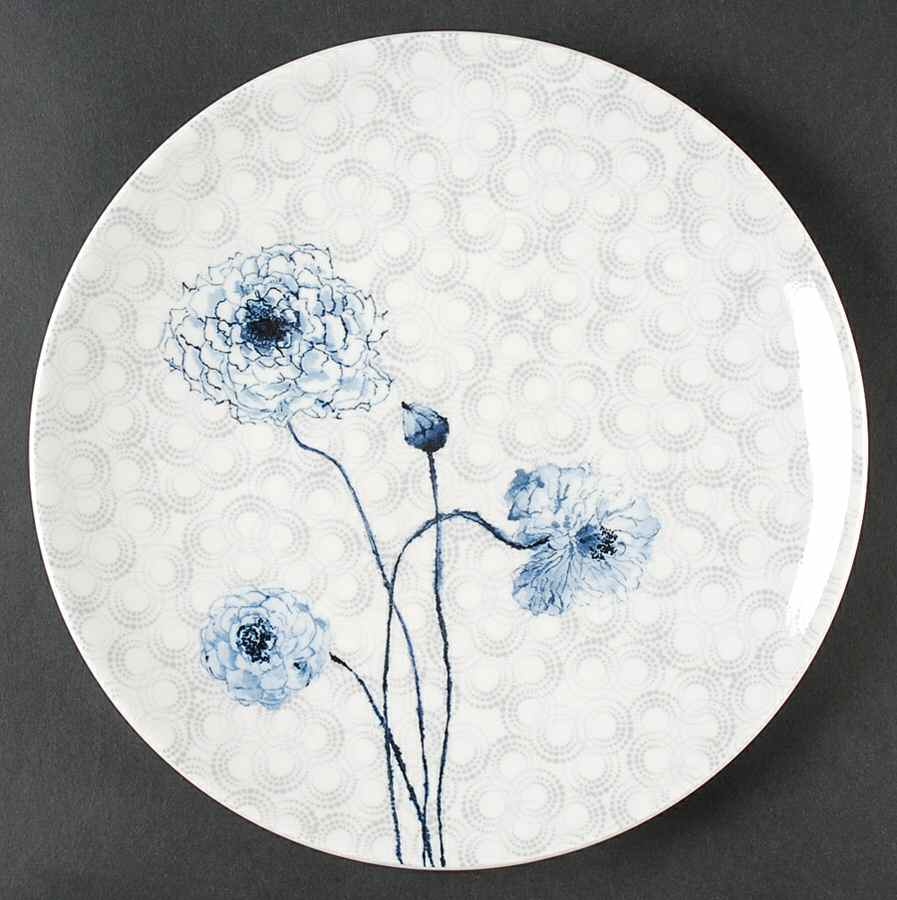 Watercolor Indigo Blue Salad Plate by Lenox-1
