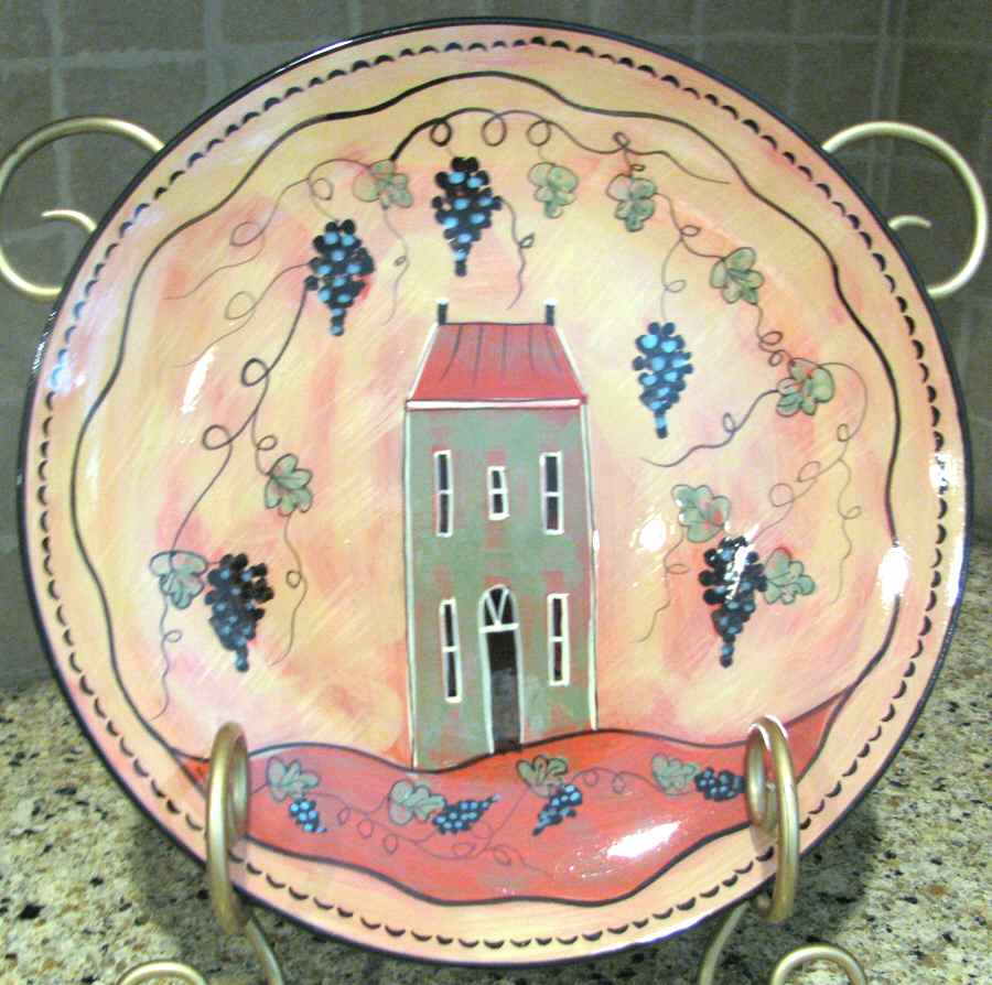 Wine Country Dinner Plate by Lang-1
