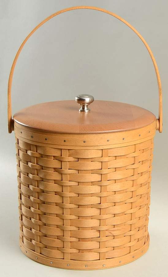Baskets Ice Bucket Basket & Lid by Longaberger-1