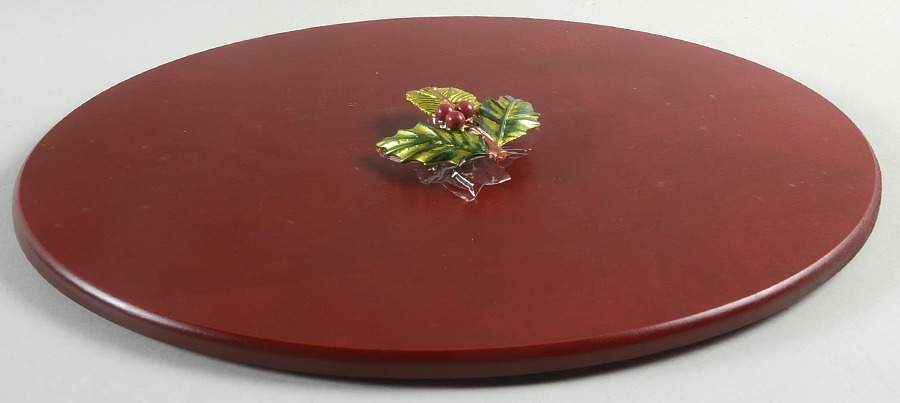 Baskets Red Lid for Holly Berry Basket by Longaberger-1
