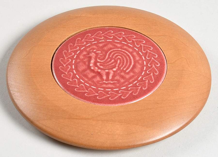 Baskets Wood/Ceramic Lid for American Craft Coaster Basket by Longaberger-1
