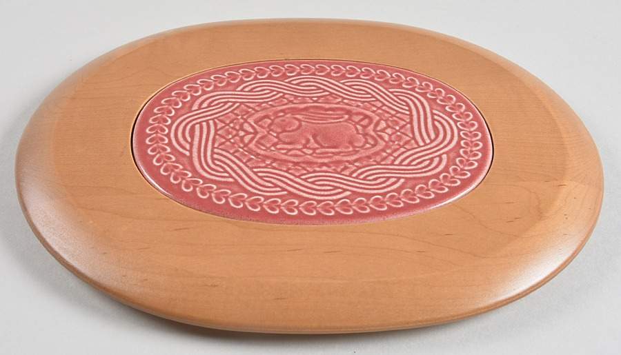 Baskets Wood/Ceramic Lid for Casserole Basket by Longaberger-1