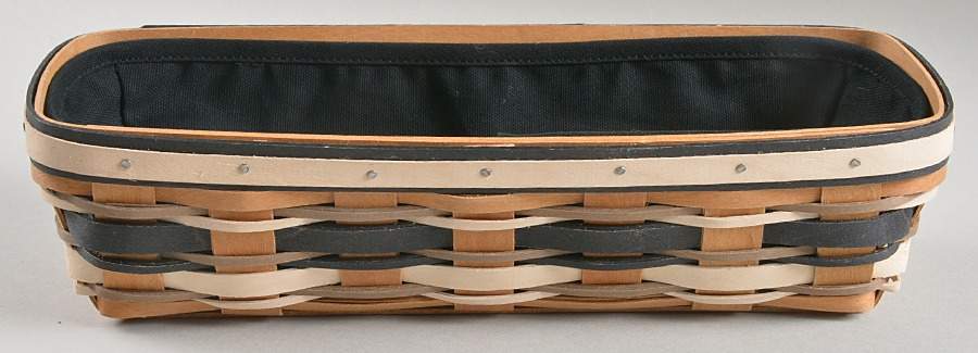 Baskets Khaki Stripe Keeper Basket by Longaberger-1