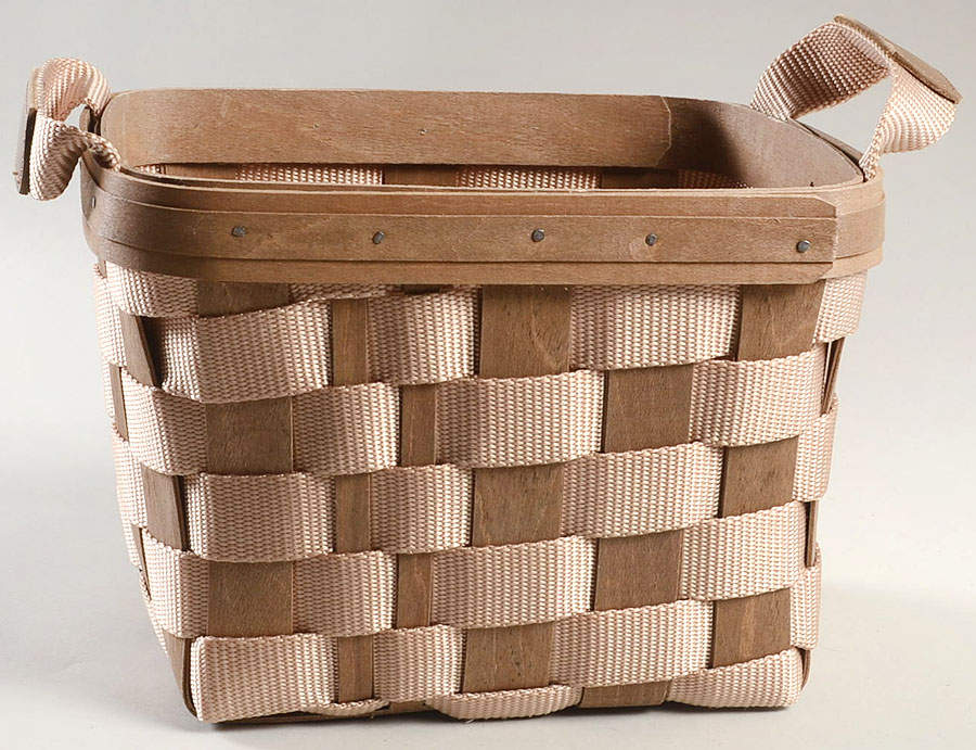 Baskets Small Side Handle Tote Basket by Longaberger-1