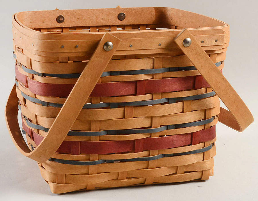 Baskets American Celebration Picnic Tote Basket by Longaberger-1