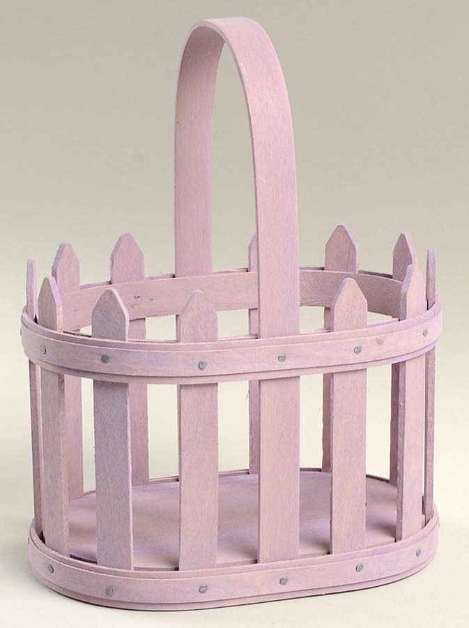 Baskets 2007 Easter Small Oval Picket Basket by Longaberger-1