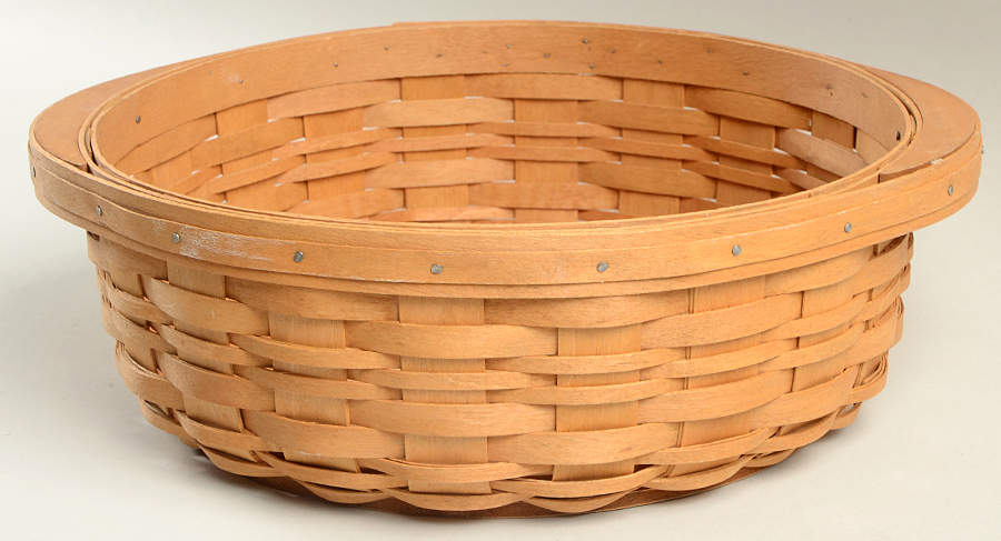 Baskets Round Serving Basket by Longaberger-1
