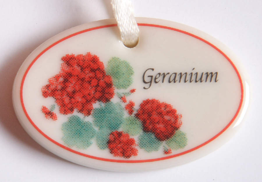 Baskets Geranium Tie-On Charm for Miniature Basket by Longaberger-1