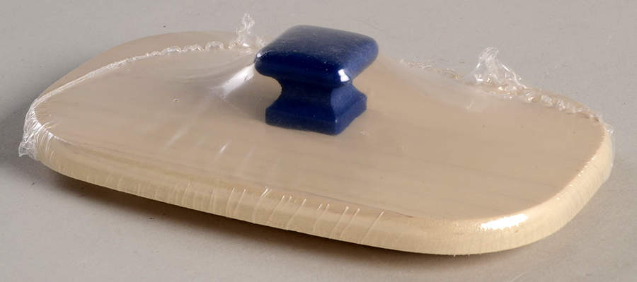 Baskets Whitewash/Blue Knob Lid for Yuletide Gift Basket by Longaberger-1
