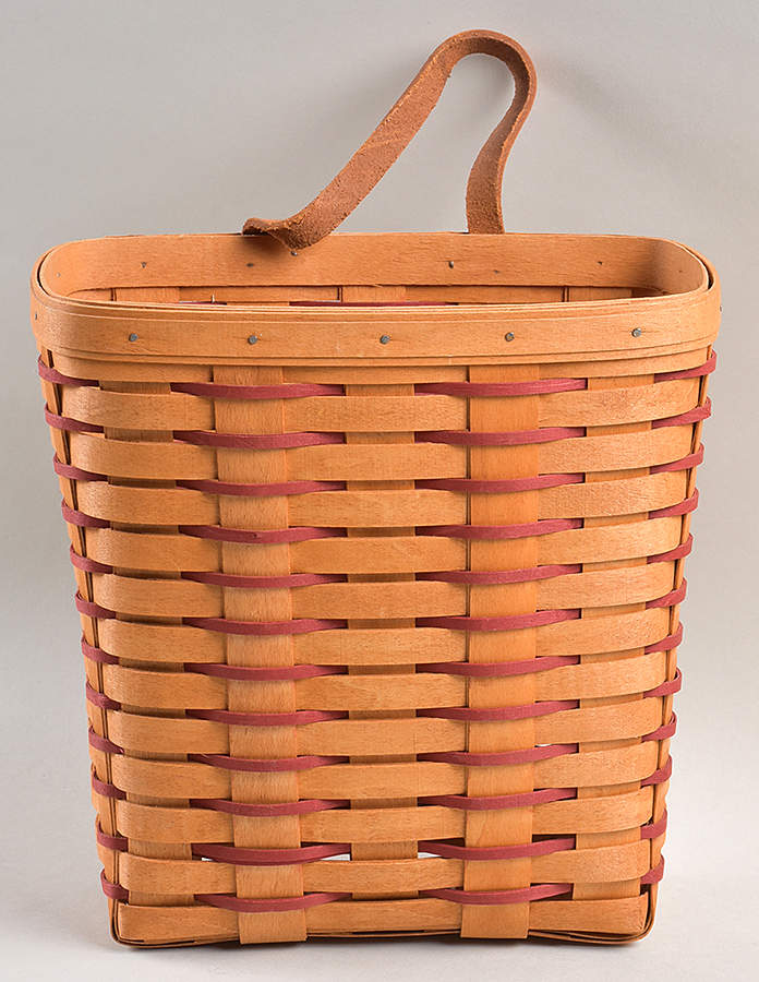 Baskets Red Accent Tall Key Basket by Longaberger-1
