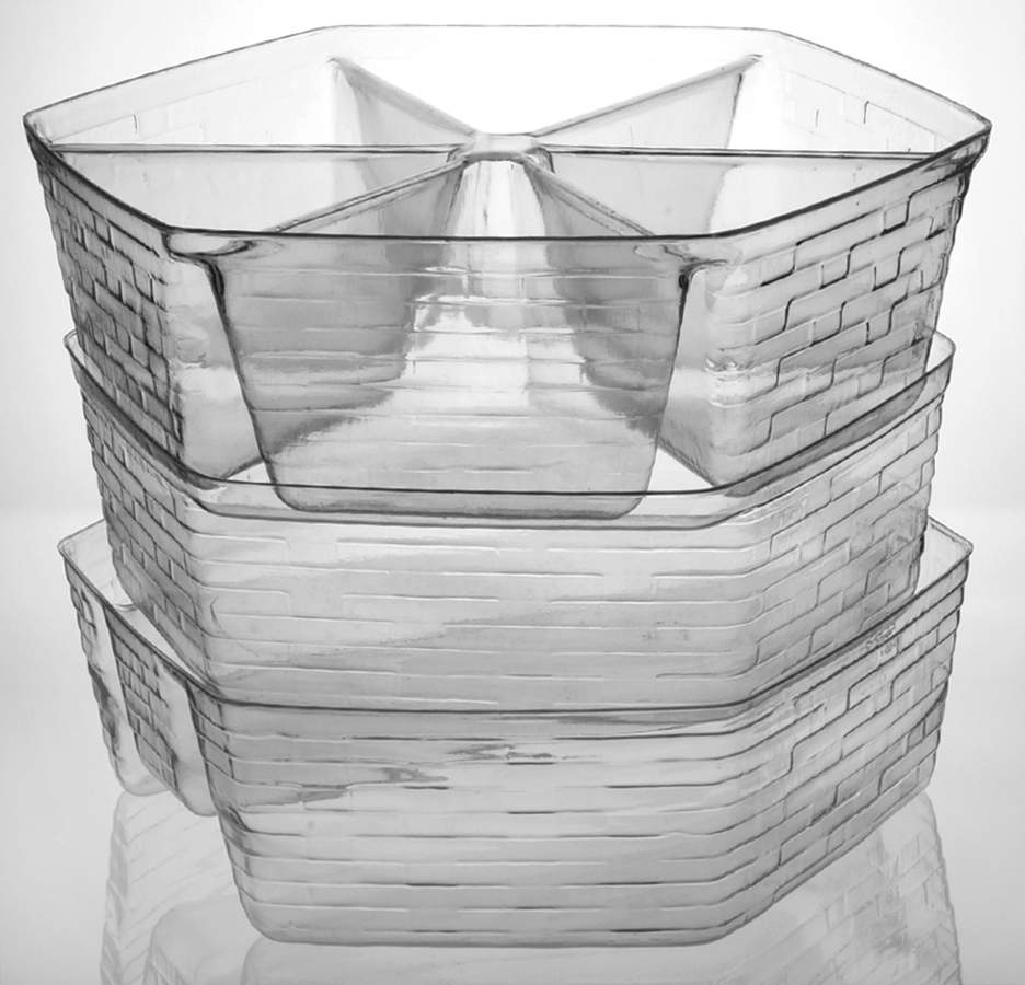 Baskets Set/3 Stacking Protectors for Snowflake Basket by Longaberger-1