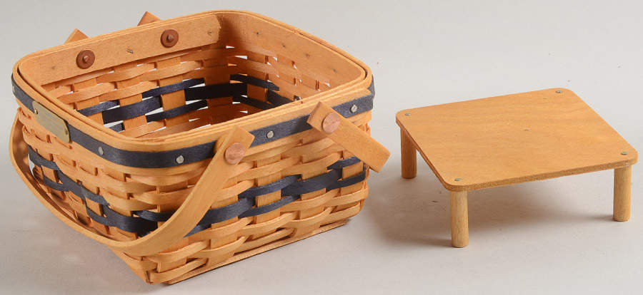 Baskets Miniature Cake Basket & Riser by Longaberger-1