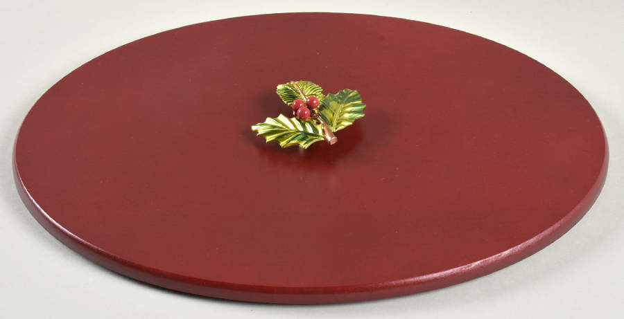 Baskets Green Lid for Holly Berry by Longaberger-1