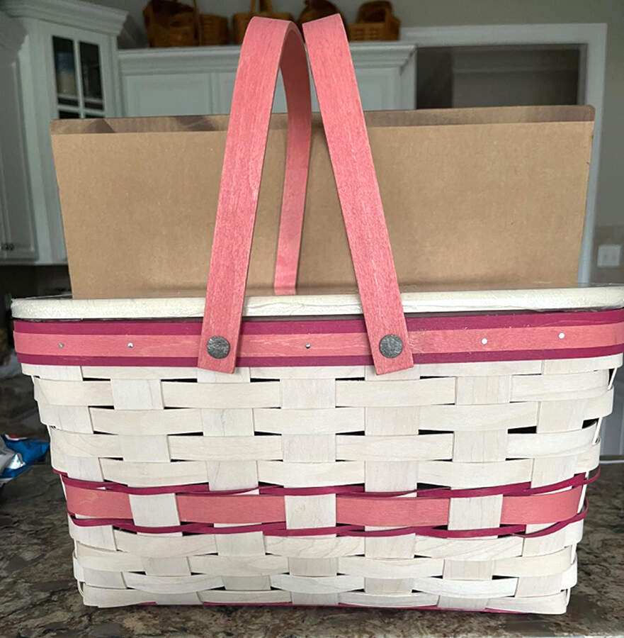 Baskets 2012 Horizon of Hope Medium Market Basket by Longaberger-1